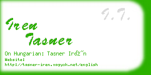 iren tasner business card